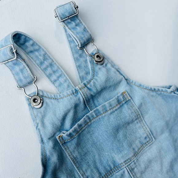 Zara Kids Denim Overalls Dress For Girls - Picture 5 of 9